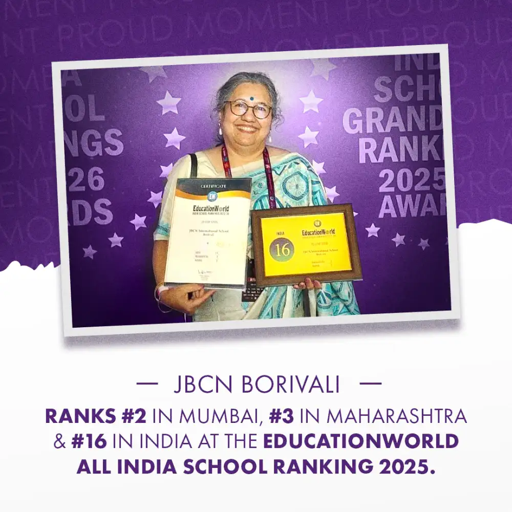 JBCN International School Borivali Among India’s Top Schools: #2 in Mumbai, #16 Nationally