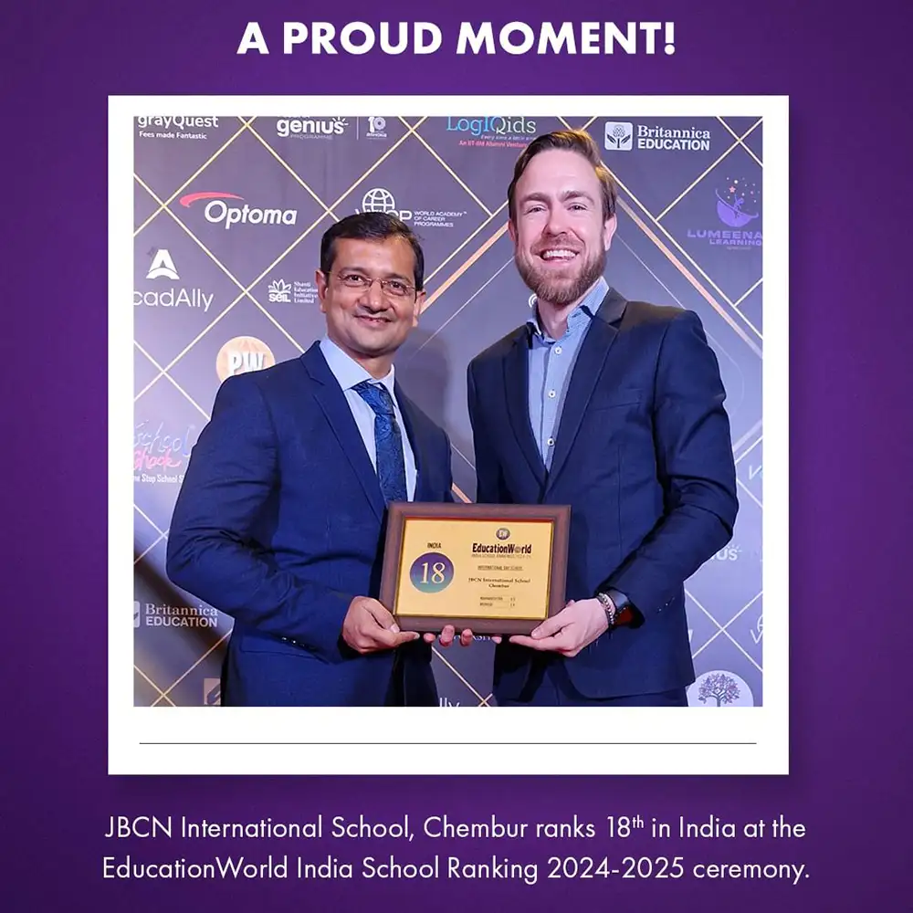 18th in India - Education World India School Rankings 2024-25