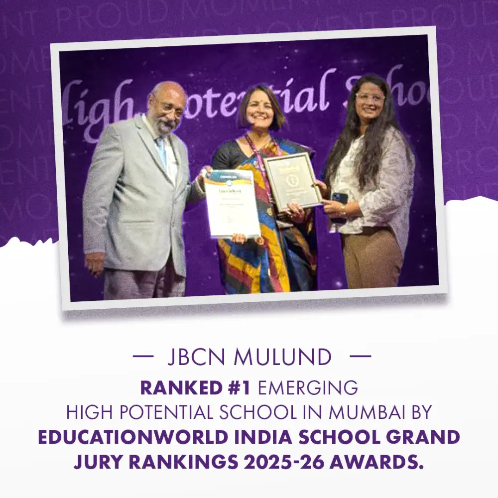 JBCN International School Mulund awarded Top Emerging School in Mumbai - Cambridge Curriculum