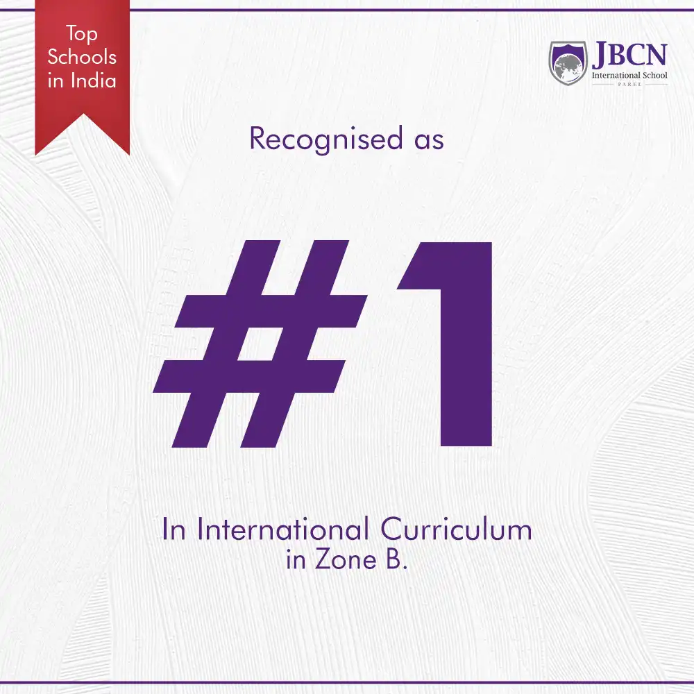 Ranked #3 in International Curriculum, Mumbai and #1 in Zone B, Times School Awards